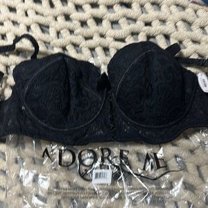 Adore Me black bra 32H NEW